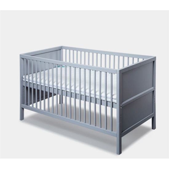 Allen Balham 5 in 1 Convertible Crib, Grey