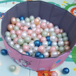 Ball Pit with 50pcs Ocean Balls, Unicorn