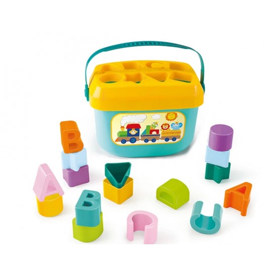 Huager Baby’s First Sorting Blocks with Storage Bucket