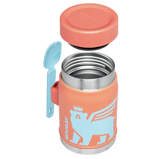 Stanley Wild Imagination Food Jar + Spork, 414ml Grapefruit