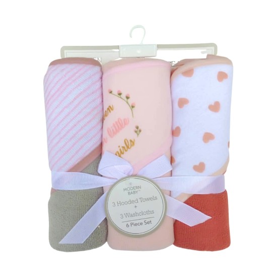 Cute Baby 3 Pack Hooded Towel