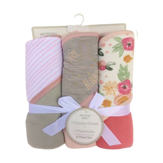 Cute Baby 3 Pack Hooded Towel