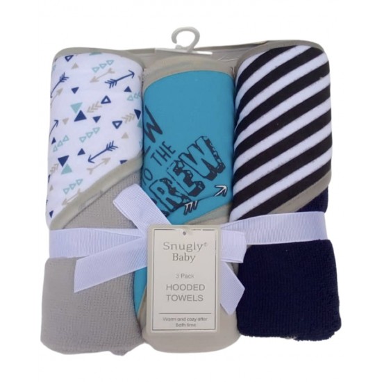 Cute Baby 3 Pack Hooded Towel