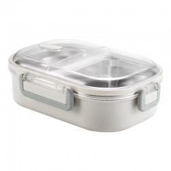 Bento Lunch Box, Beige Bento Lunch Box, Beige