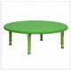 Kids Extra Strong Large Round Table, Green