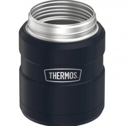 Thermos King Food Jar With Folding Spoon, 16 oz, Black Thermos King Food Jar With Folding Spoon, 16 oz, Black