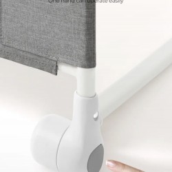 Chockchick 120 cm / 47inches Long Bed Rail, Grey, 1 PIECE