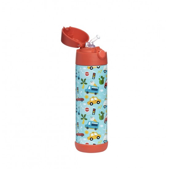 Snug Thermos Water Bottle, Cars