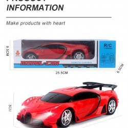 Robot Transformer Rechargeable Police Car, Red