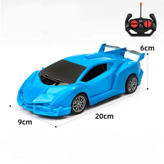 Robot Transformer Rechargeable Police Car, Blue