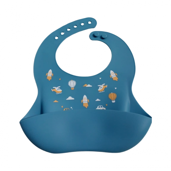 BUBBAS Waterproof Silicone Feeding Bib