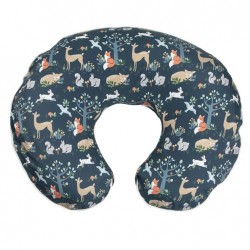 Boppy Original Nursing Pillow and Positioner, Blue Forest Friends