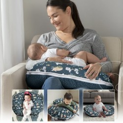 Boppy Original Nursing Pillow and Positioner, Blue Forest Friends