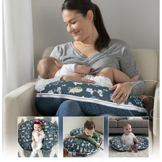 Boppy Original Nursing Pillow and Positioner, Blue Forest Friends Boppy Original Nursing Pillow and Positioner, Blue Forest Friends