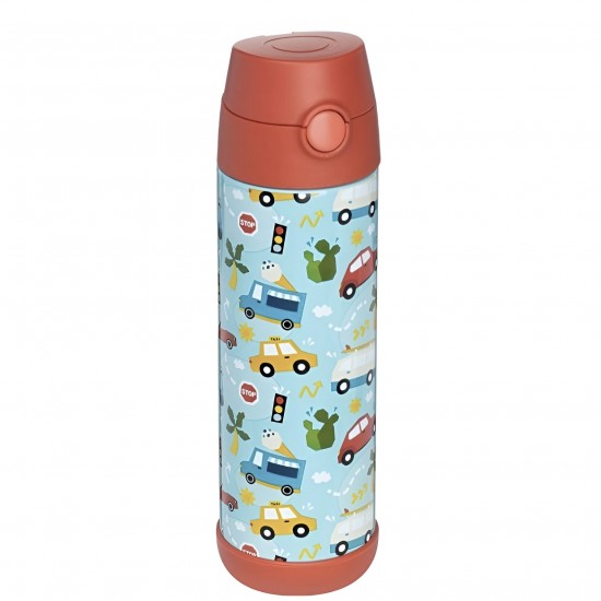 Snug Thermos Water Bottle, Cars