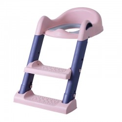 BUBBAS Potty Training Toilet Seat with Step Ladder, Pink/Purple  BUBBAS Potty Training Toilet Seat with Step Ladder, Pink/Purple
