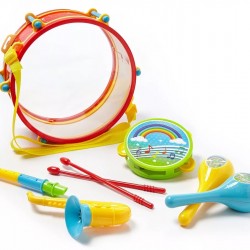 Playzone Preschool Rhythm & Drum Set, 8-Piece