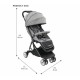 Sweetheart Paris Compact Fold Stroller, Grey Sweetheart Paris Compact Fold Stroller, Grey