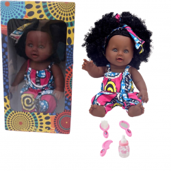 Chunky 12inch Melanin Doll with Accessories, Lola Chunky 12inch Melanin Doll with Accessories, Lola