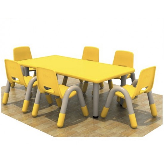 Kids Extra Strong Large Table, Yellow