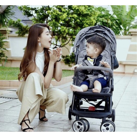 Sweetheart Paris Compact Fold Stroller, Grey Sweetheart Paris Compact Fold Stroller, Grey