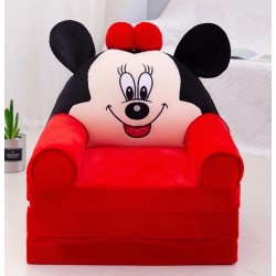 Plush 3-in-1 Foldable Kids Sofa, Mickey Plush 3-in-1 Foldable Kids Sofa, Mickey