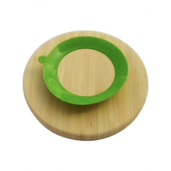 BUBBAS Bamboo Sectioned Weaning Plate BUBBAS Bamboo Sectioned Weaning Plate