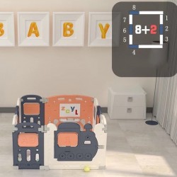 Bubbas 10 Panel Playpen, Blue Bubbas 10 Panel Playpen, Blue