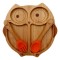 BUBBAS Bamboo Sectioned Weaning Plate, Owl