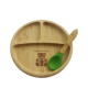 BUBBAS Bamboo Sectioned Weaning Plate BUBBAS Bamboo Sectioned Weaning Plate