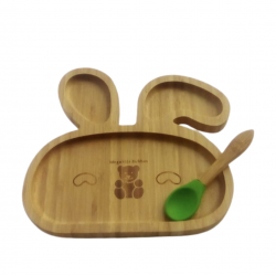 BUBBAS Bamboo Sectioned Weaning Plate
