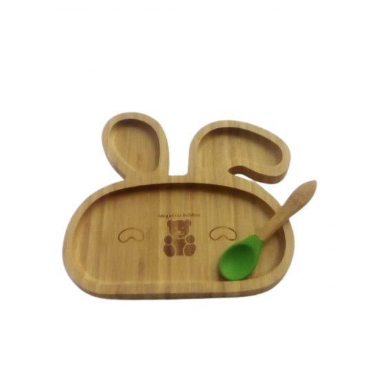 BUBBAS Bamboo Sectioned Weaning Plate