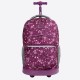 J World 18inch Rolling Backpack, Garden Purple