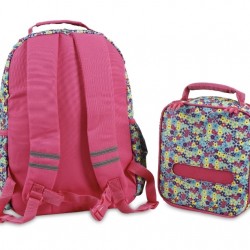 J World 16inch Duet Backpack n Lunch Bag, Floret