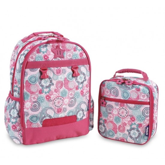 J World 16inch Duet Backpack & Lunch Bag- Blue Raspberry J World 16inch Duet Backpack & Lunch Bag- Blue Raspberry