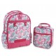 J World 16inch Duet Backpack & Lunch Bag- Blue Raspberry J World 16inch Duet Backpack & Lunch Bag- Blue Raspberry
