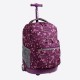 J World 18inch Rolling Backpack, Garden Purple