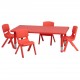 Kids Extra Strong Large Table, Red