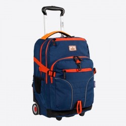 J World Lunar Laptop Rolling Backpack 19.5 Inch, Navy