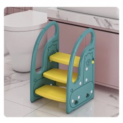 Suplayer 3 Layer Step Stool, Yellow-Green