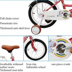 Single Speed Aluminum Alloy Steel Bike, 12inches, 14inches, 16inches, Choose Age/Size 