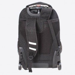 J World 20inch Sundance Rolling Backpack- Argyle Black