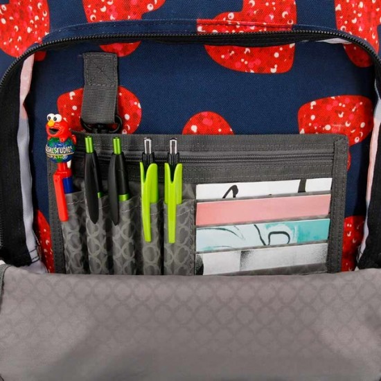 J World 18inch Rolling Backpack, Love Spangle
