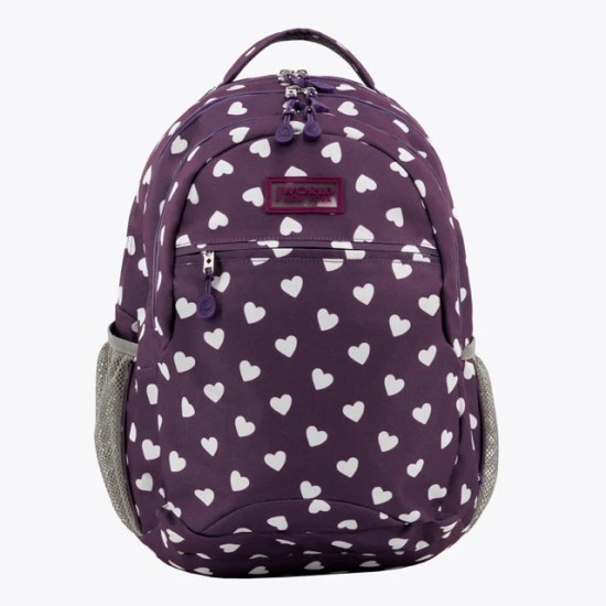 J World 18inch Cornelia Backpack, Purple Dot J World 18inch Cornelia Backpack, Purple Dot