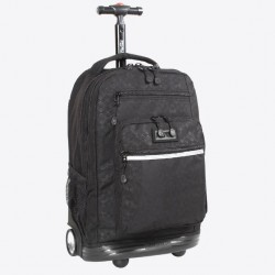 J World 20inch Sundance Rolling Backpack- Argyle Black