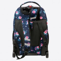 J World 20inch Sundance Rolling Backpack- Navy Rose J World 20inch Sundance Rolling Backpack- Navy Rose