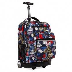 J World 20inch Sundance Rolling Backpack- Botanic