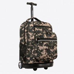 J World 20inch Sundance Rolling Backpack- Green Camo
