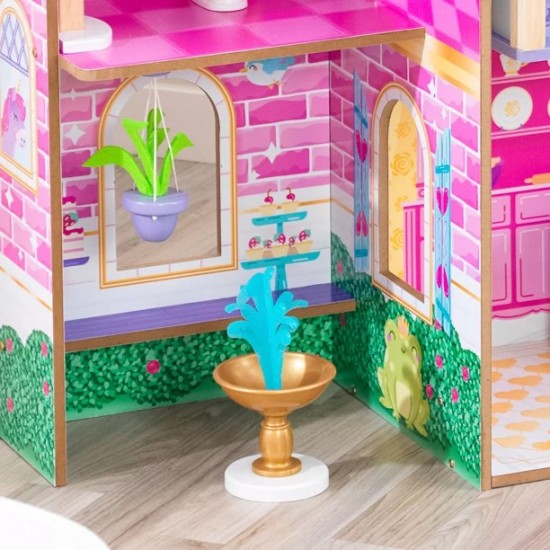 KidKraft Princess Party Castle Dollhouse, Over 4 Feet Tall, Lights and Sounds EZ Assembly