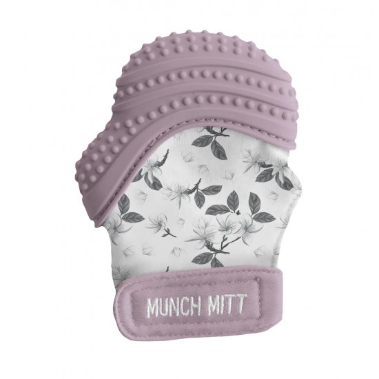 Munchmitt Teething Mitten, Lilac Bloom